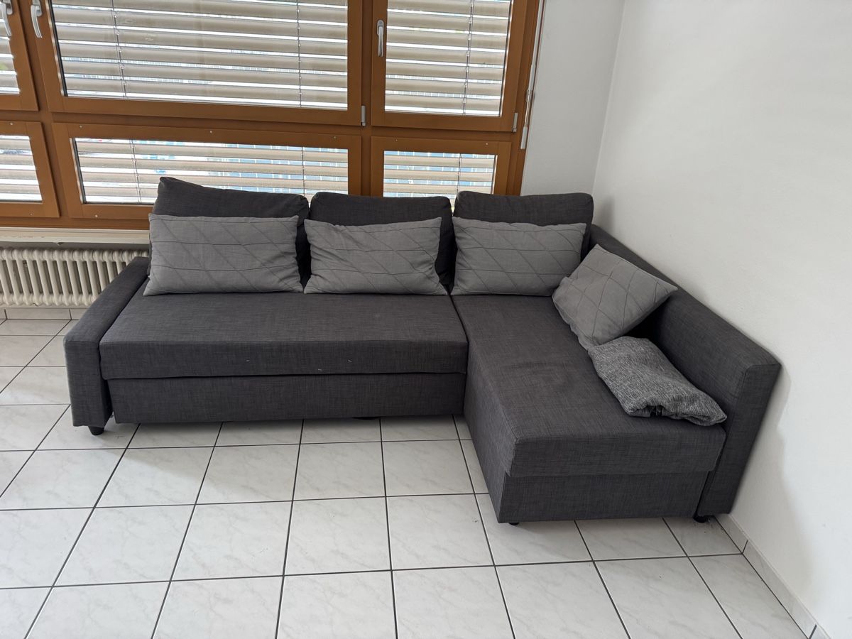 Divani: Ecksofa mit Bettfunktion, grau, Top Zust – Usato da Luzern venduto da nares04 1