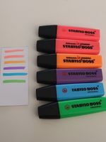 Stabile Boss Original Textmarker, 6 Stück