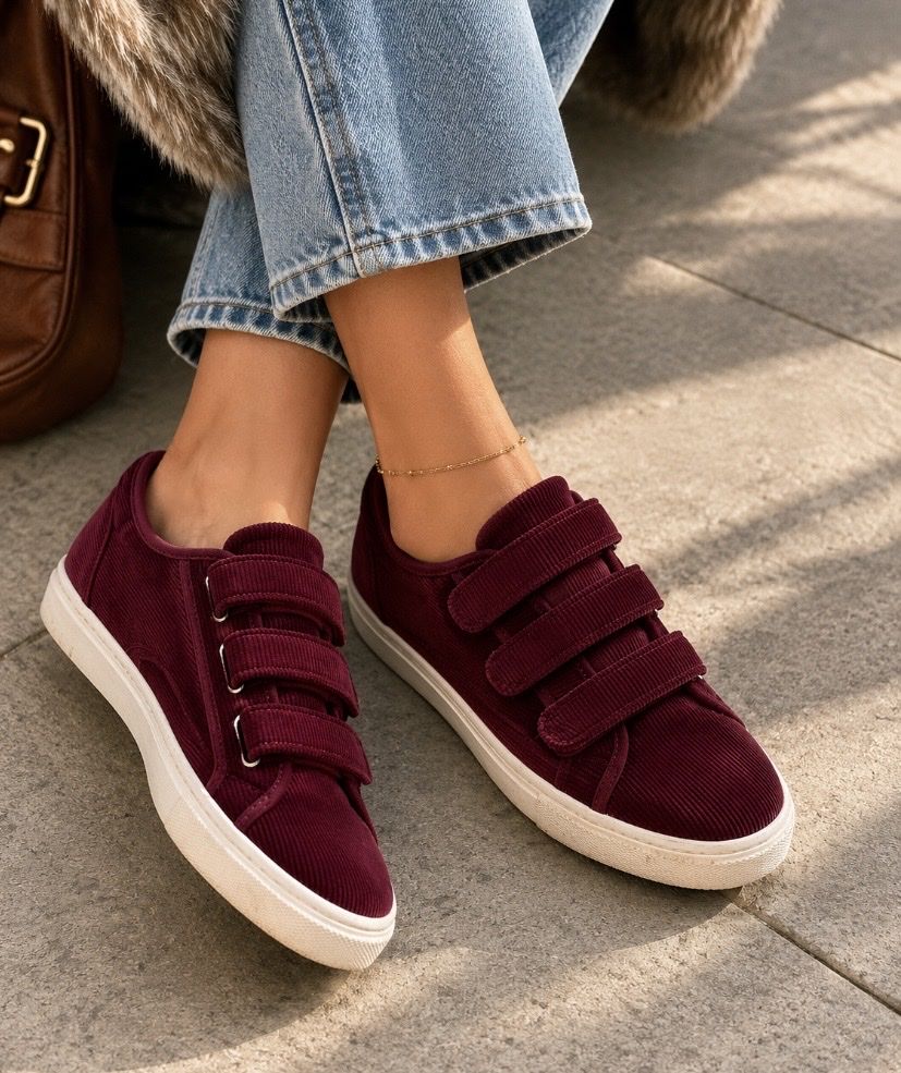 Scarpe da donna: Basket Minelli - daim couleur bordeaux - taille 39 – Nuovo (secondo la descrizione) da Genève venduto da muj_2zmc