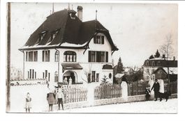 Herzogenbuchsee (BE) Villa - Kinder + Bewohner  Foto-AK 1912