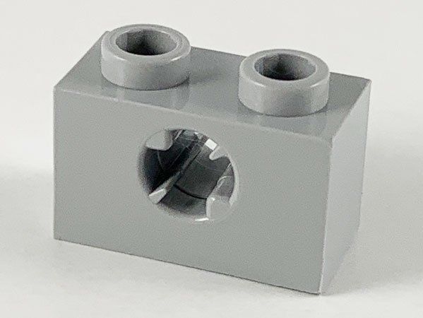Lego Kit di costruzioni: Lego 35 x Technik Stein (32064) hellgrau – Usato da Basel venduto da Swi-7621