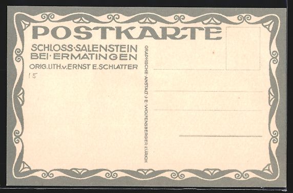 Ansichtskarten: Ernst E. Schlatter: Ermatingen, Blick zu – Gebraucht aus Berlin von bartko-reher 1