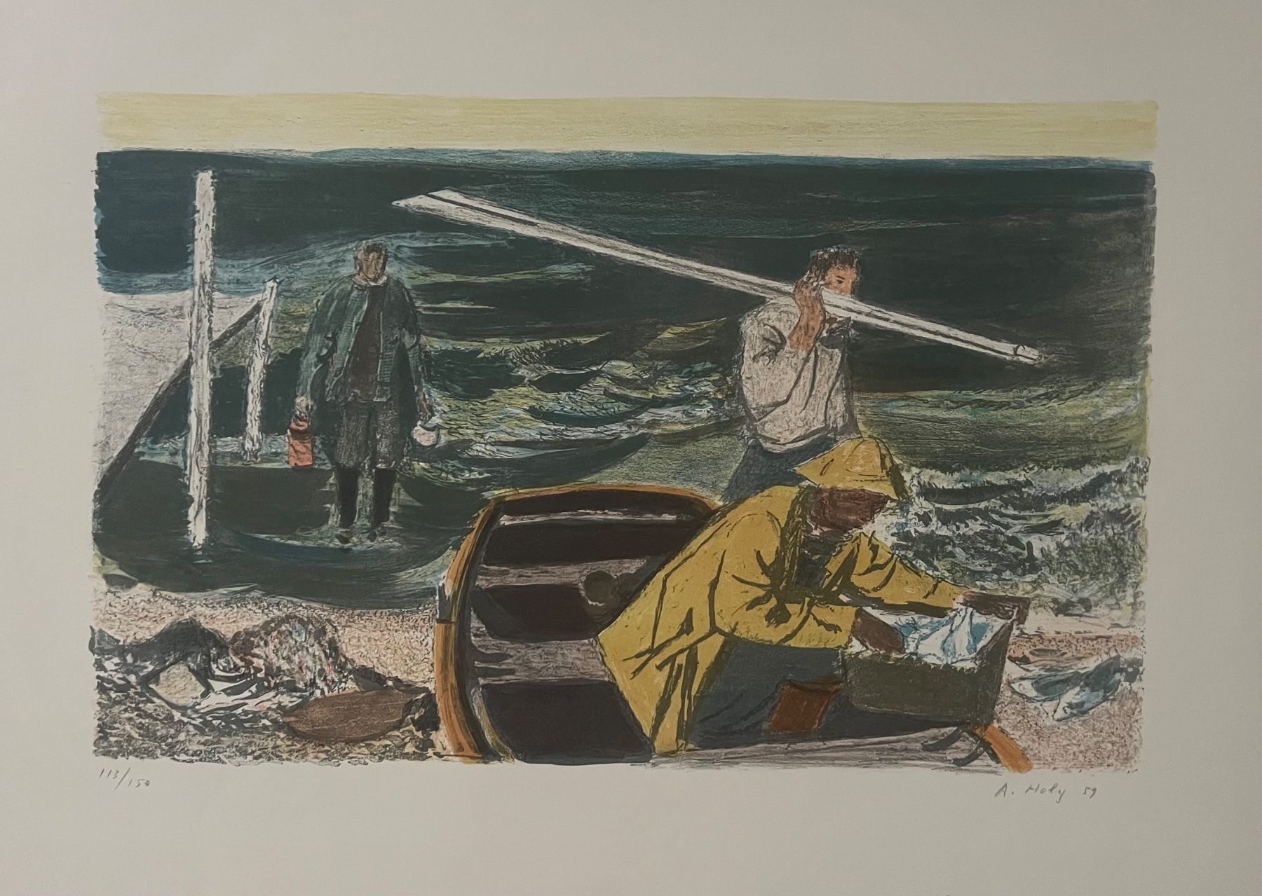 Grafiken & Lithographien: Adrien Holy, handsigniert und nummeriert – Gebraucht aus Rain von Pic-Ass