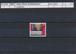 2009 "Hans Ulrich Grubenmann", ** postfrisch