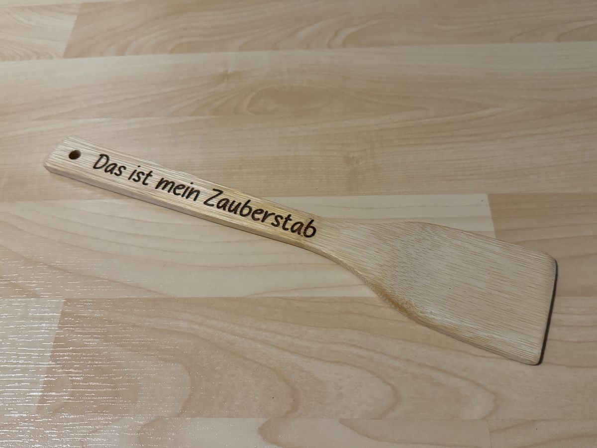 Holz Spachtel mit Gravur - Das ist mein Zauberstab! (Neu (gemäss ...