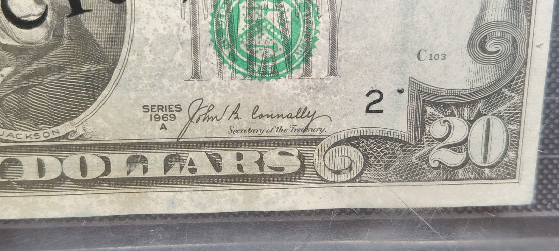 Billets de banque: Wunderschöne  alte 20 Dollar Note1969 GEFÄLSCHT RARE FIND – D'occasion à Gelterkinden par MYSTOREFORYOU4460 7