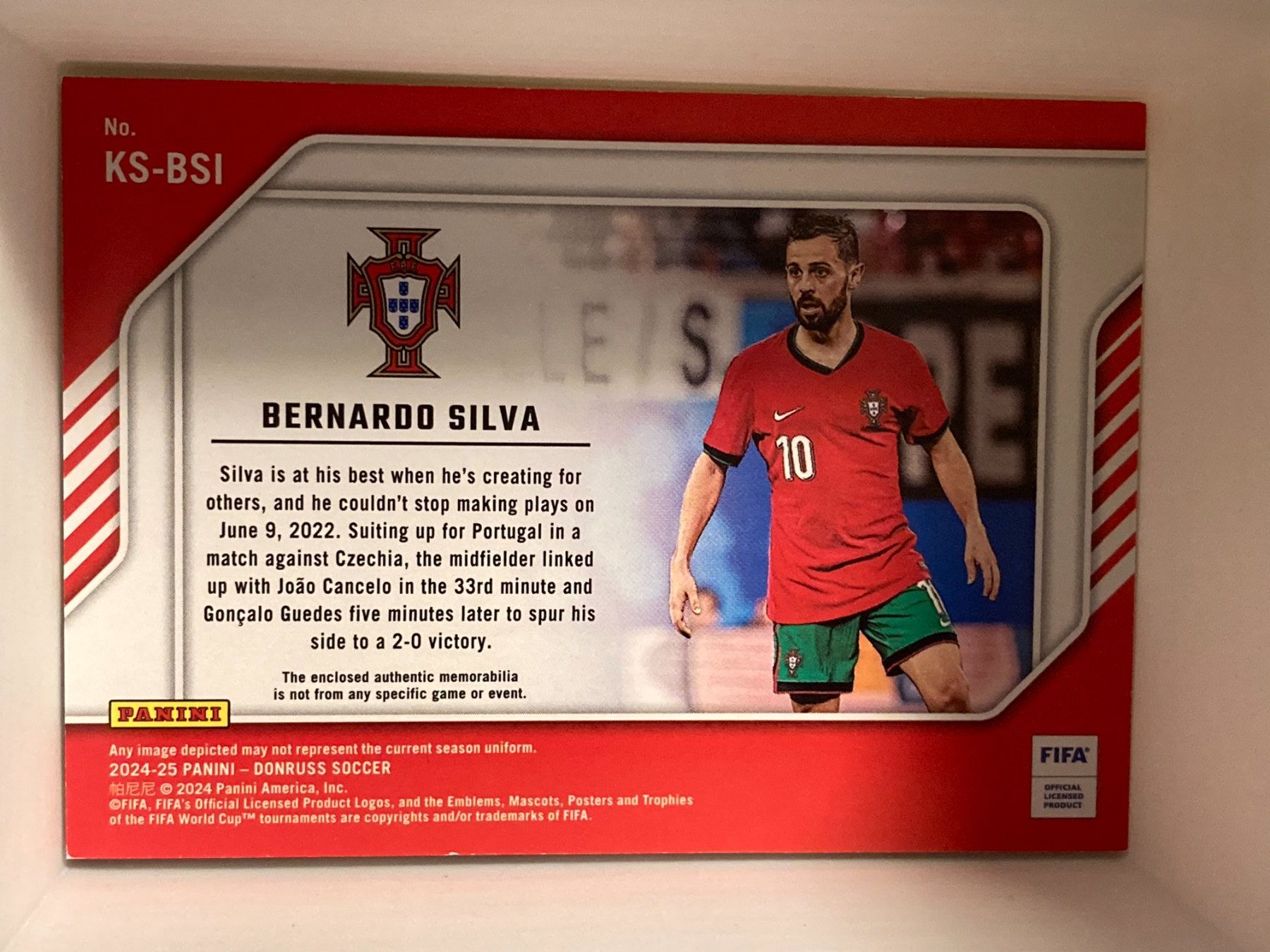 Panini Sammelbilder & Trading cards: Panini Donruss Soccer 2024-2025 - Bernardo Silva Patch – Neu (gemäss Beschreibung) aus La Tour-de-Peilz von Tyalos_Cards 1