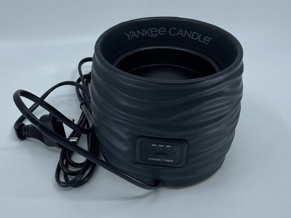 Yankee Candle Candele: Yankee Candle Noah Black Meltcup Warmer mit Timer – Nuovo e nell'imballaggio originale da Langwiesen venduto da rtWebshop 5