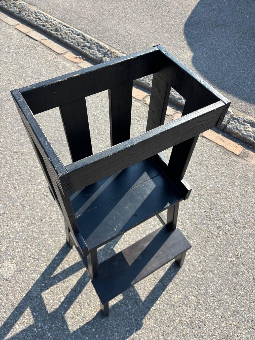 Seggioloni: Kinder-Lernturm schwarz - "Ikea-Hack" – Usato da Hausen am Albis venduto da S_77 2