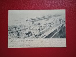Gruss vom Lager Lechfeld Militär 1904 s/w Lithographie