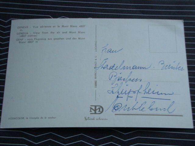 Cartoline postali: Genf, Postkarte – Usato da Thun venduto da Gaad1961 1