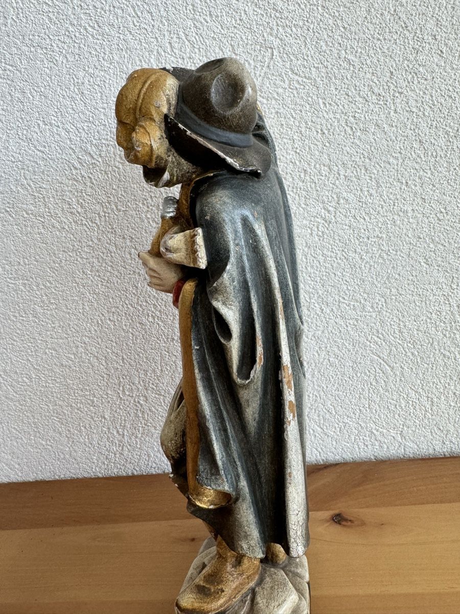 Sculture & Statue: Nachtwächter Holzfigur geschnitzt Handbemalt handgeschnitzt – Usato da Morges venduto da SevArt 5