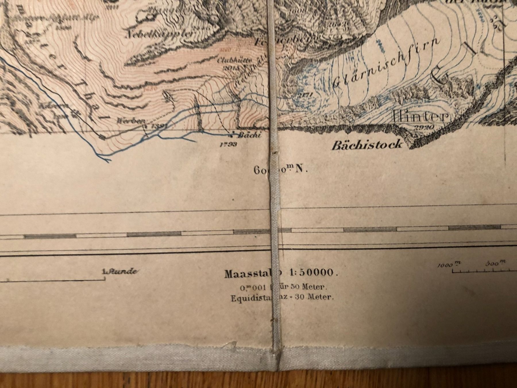 Cartine & Atlanti: Siegfriedatlas: Glarus Blatt 263. 1879 – Usato da Zürich venduto da allp 5