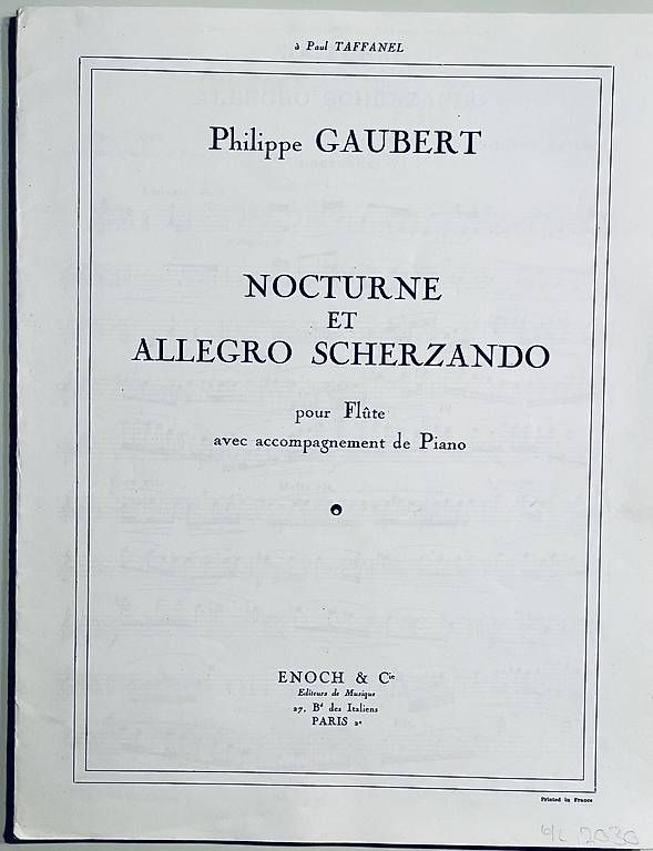 Libri: Notenhefte: Philippe Gaubert, Cécile Chaminade – Usato da Itingen venduto da Weiler1 2