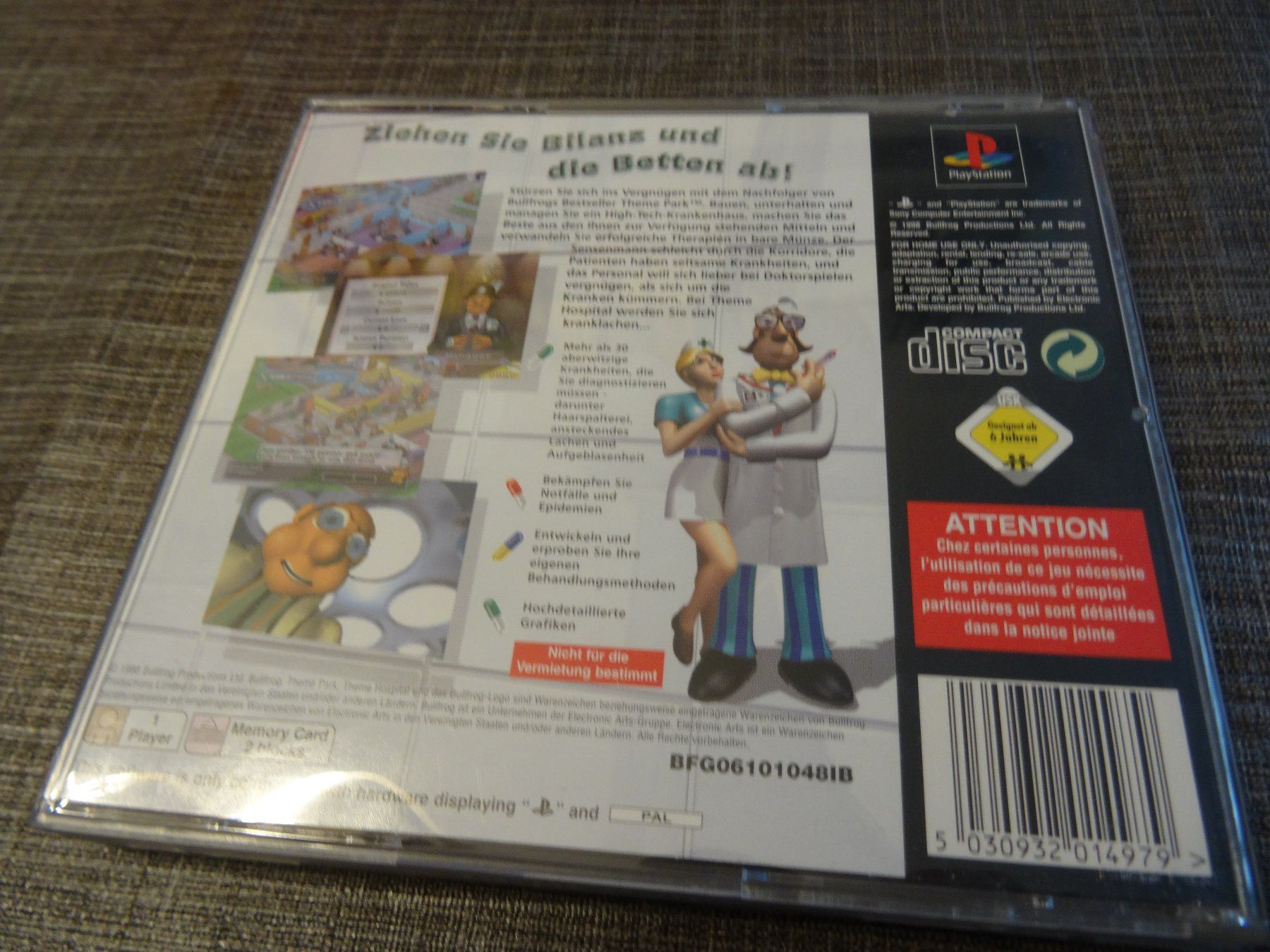 Sony Giochi: Theme Hospital PS1 – Usato da Olten venduto da Disc-Ausverkauf 2