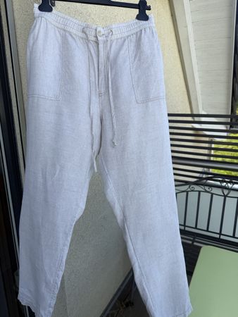 S.Oliver Leinenhose, Gr. XL beige, Sommer-Look!