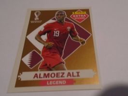 Panini WM 2022 Almoez Ali Extra Sticker Legende Bronce