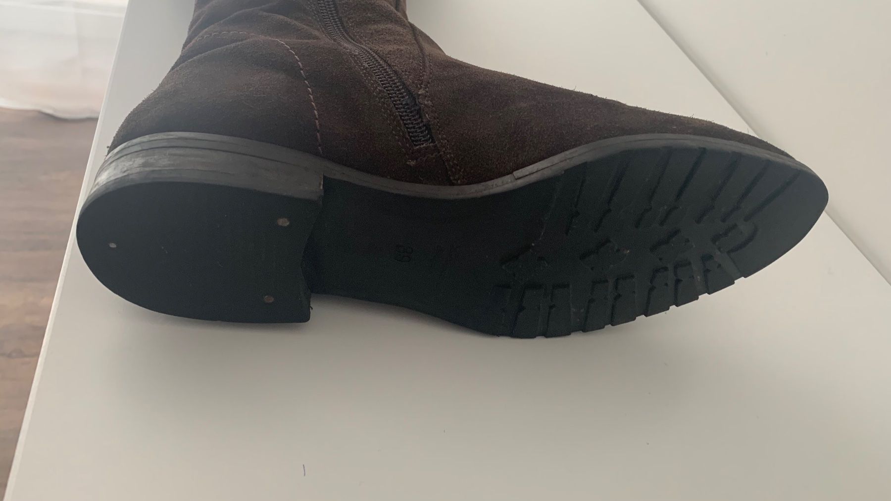 Damenschuhe: Braune Wildleder Overknee-Stiefel Gr. 39 – Gebraucht aus Zumikon von NG1979 3
