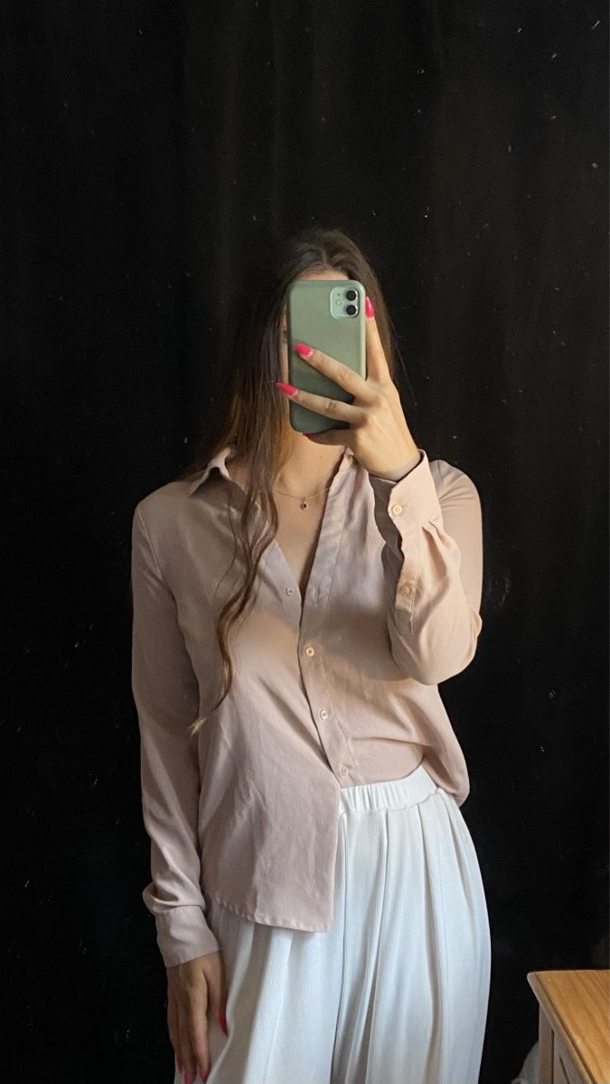 H&M Blusen: light pink long sleeve blouse – Gebraucht aus Fribourg von jen_6vlt
