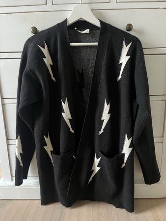Sandro Strickjacke, Gr.S, Schwarz/Weiss, Top Zustand!