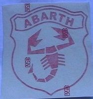 Abarth Aufkleber Grossformatt