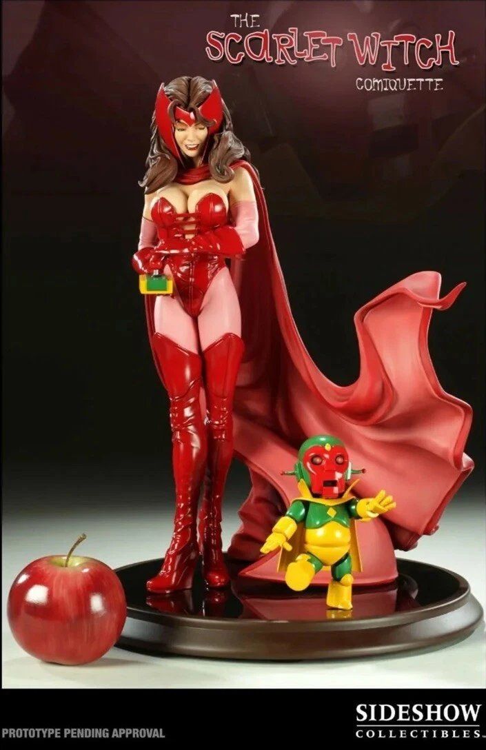 Statuette: Sideshow Scarlet Witch Comiquette Mark Brooks Statue – Usato da Oberentfelden venduto da FiguresAndGamesPlace