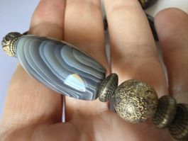 Neue Unikat 💎 Halskette – Antiker Botswana-Achat
