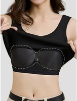 NEUES Top schwarz mit integrierten BH-Pads Gr. XL - 225203