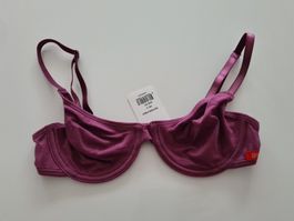 NEU Strech BH mit Bügel (IT 2) wine 75 A / 70 B