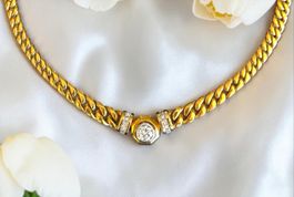 Massives Diamantcollier 108g mit 3.00 ct Diamanten