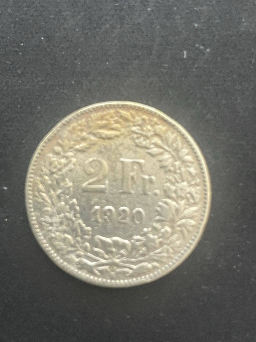 Alle Münzen: 2.- Silber CH Jahr 1920 – Gebraucht aus Meierskappel von Hala03 1