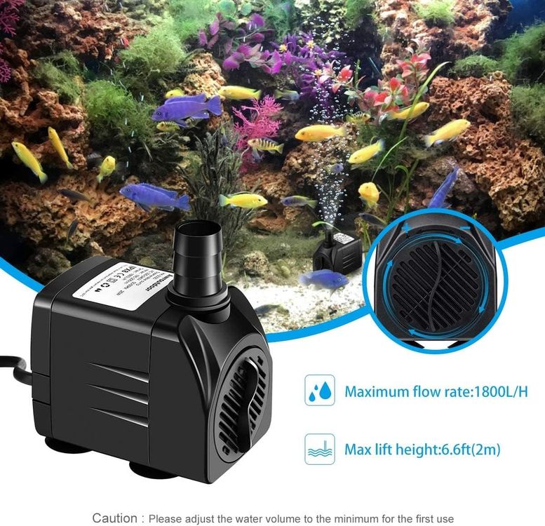 Aquarium Pumpe Wasserpumpe 25W 1800L/H für Aquarium Teich Kaufen auf