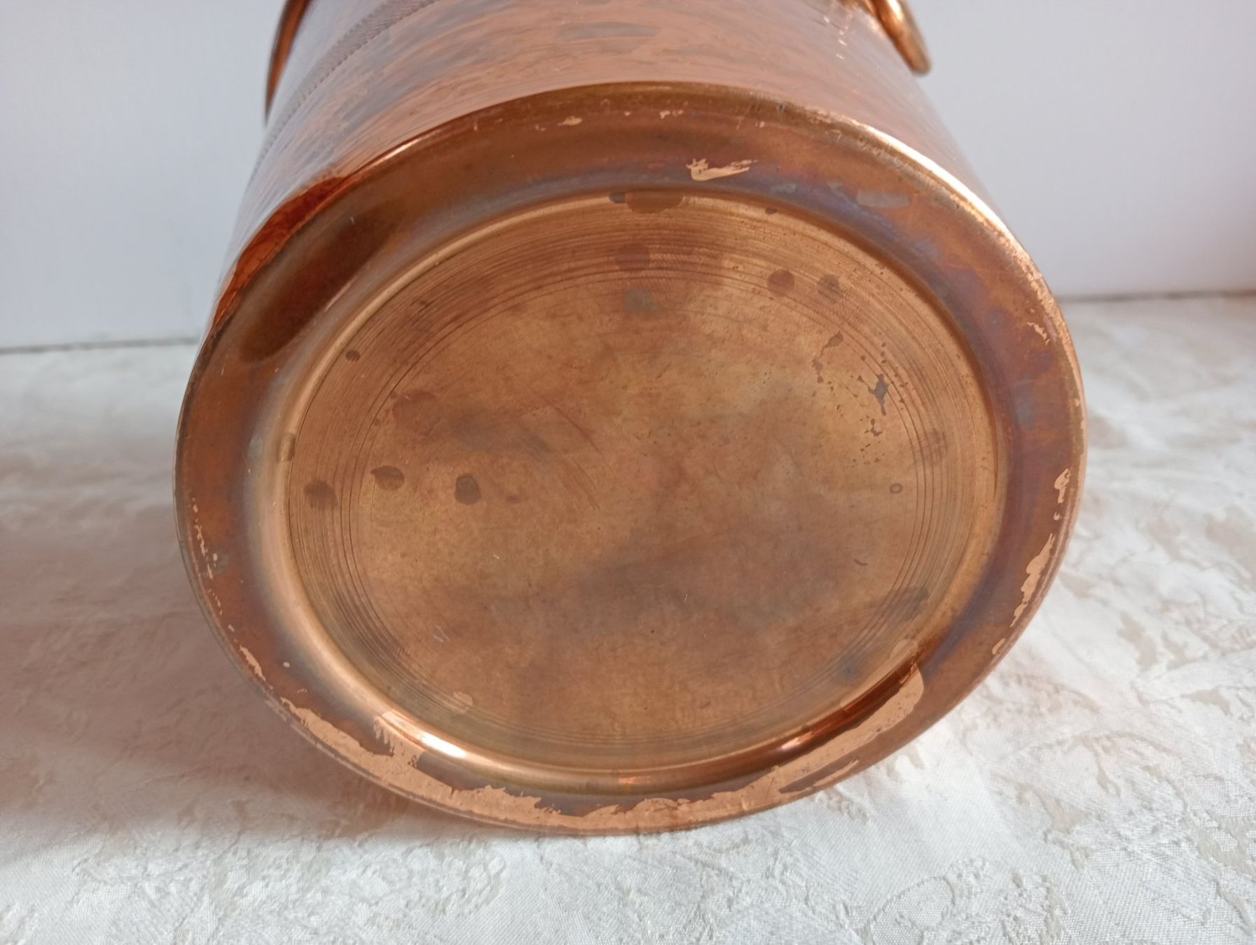 Altro: Kupfer Eimer Übertopf Weinkühler mit Ringen Vintage 690 Gr. – Usato da Oberdorf BL venduto da Barocki888 4