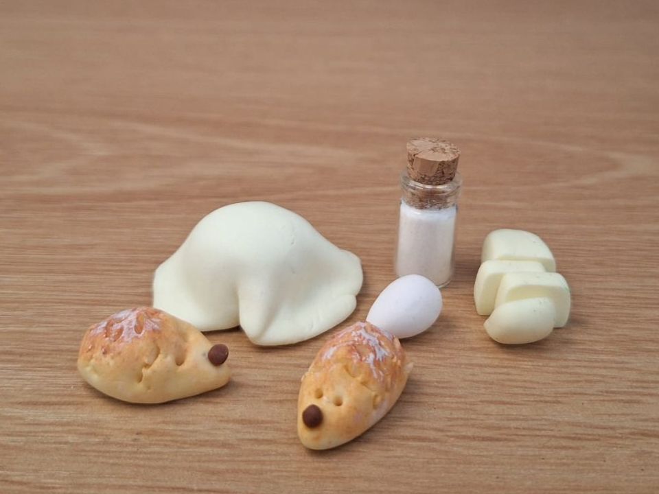 Maisons & Meubles de poupées: Igelbrötchen Backset Handgemacht – Neuf (Voir description) à Zürich par HandmadeTinyFood 2