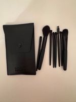 Make-up Pinsel Set 8-teilig Schwarz Lederetui NEU unbenutzt