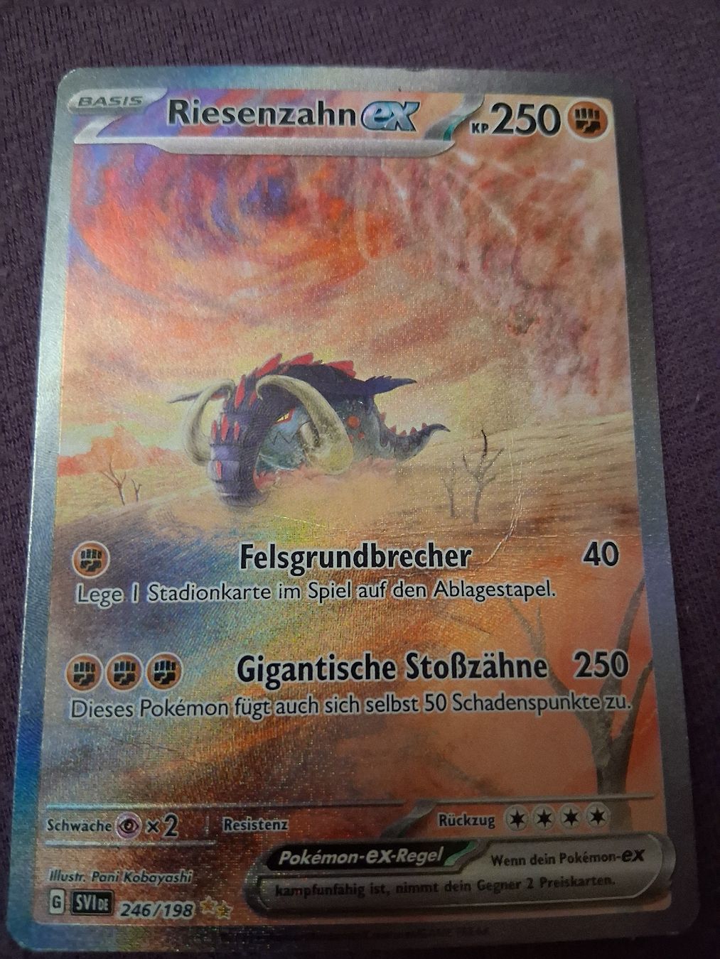 Pokémon Carte collezionabili: Pokemon Riesenzahn ex – Usato da Rüegsau venduto da MarioStrahm