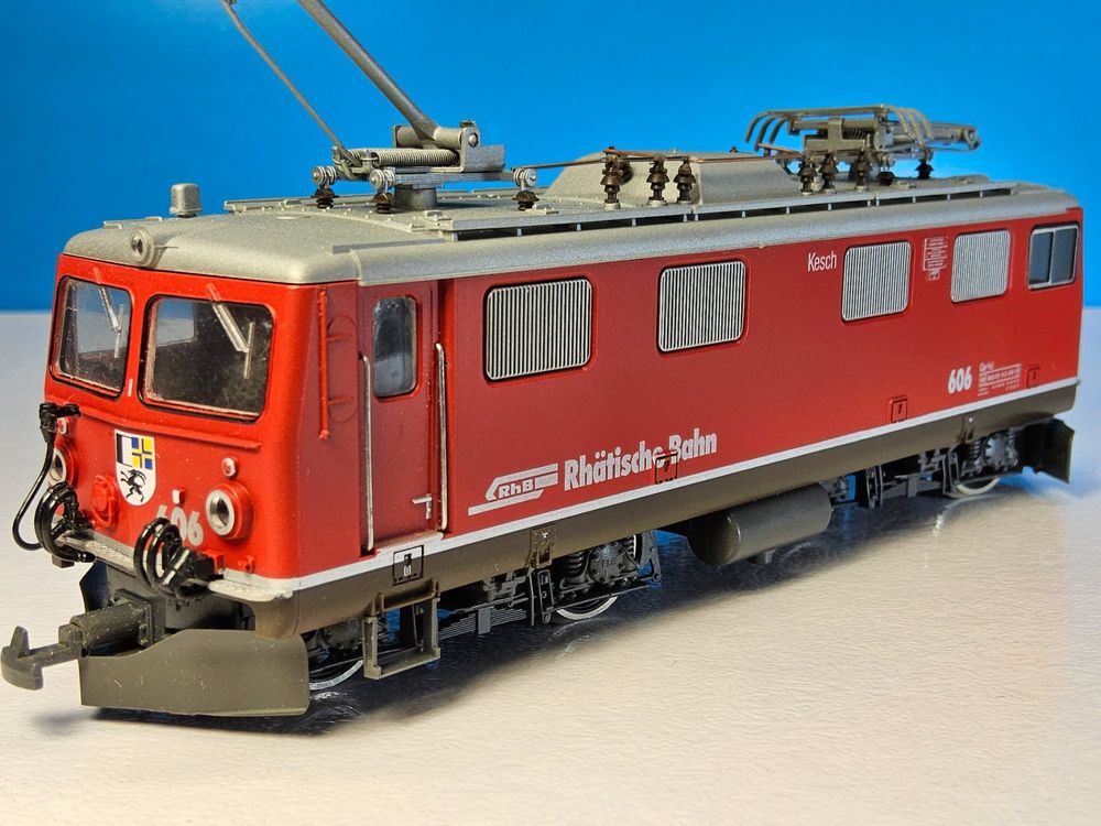 Bemo Modelleisenbahnen: Bemo 1252 119 Vitrinenmodell _ RhB E-Lok Ge 4/4 I 606 Kesch – Gebraucht aus Uerikon von Airport68 1