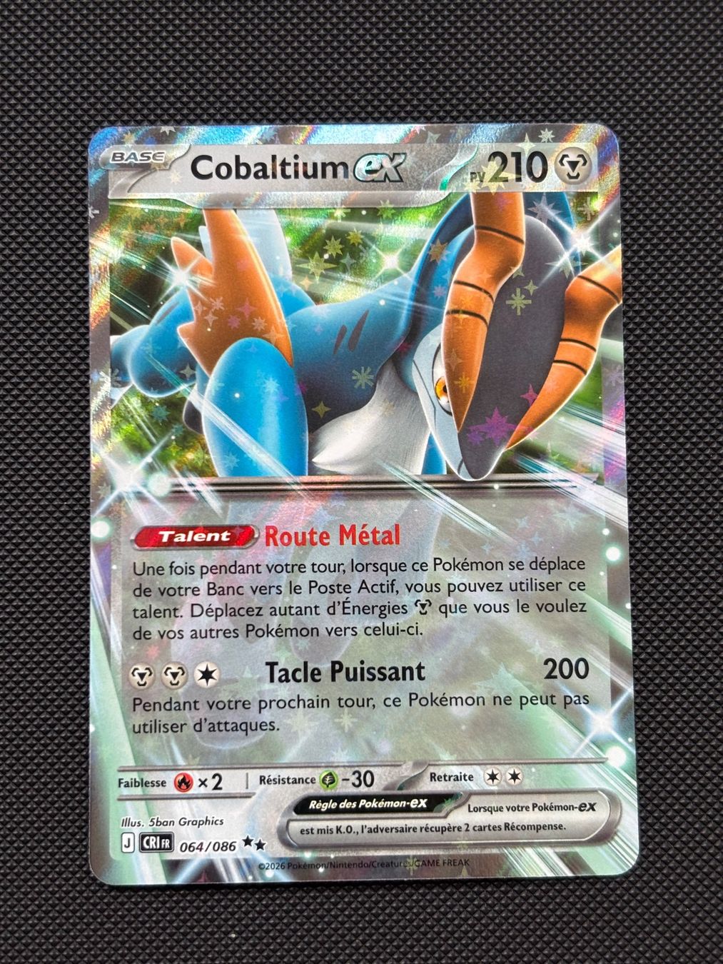 Pokémon Carte collezionabili: Fr - Cobaltium Ex 064/086 - Pokémon – Nuovo (secondo la descrizione) da Neuchâtel venduto da caraadrynn 2