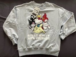 Pull Hello Kitty & Friends, bleu clair, NEUF! Taille 9/10 an