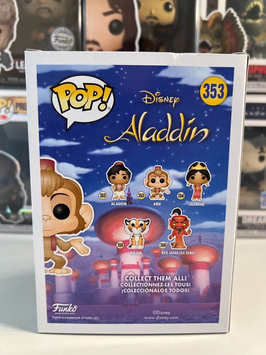 Funko Statuette: Funko POP! Disney Aladdin Abu Edition Limitée Floquée – Nuovo e nell'imballaggio originale da Le Mouret venduto da perfectbijou 2