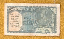 India 1 rupee selten-rare