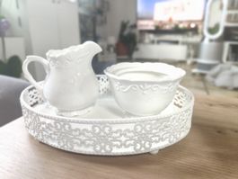Servier-Set Landhausstil / Shabby Chic