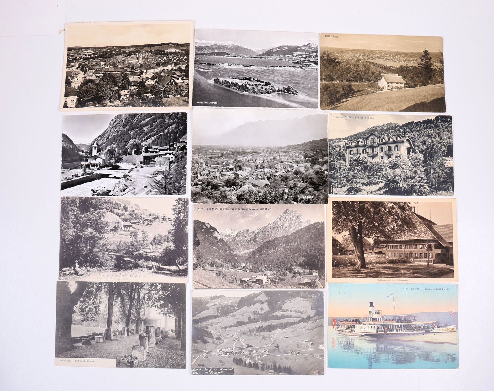 Cartoline postali: 12 alte Ansichtskarten Schweiz – Usato da Hettlingen venduto da Scholi99