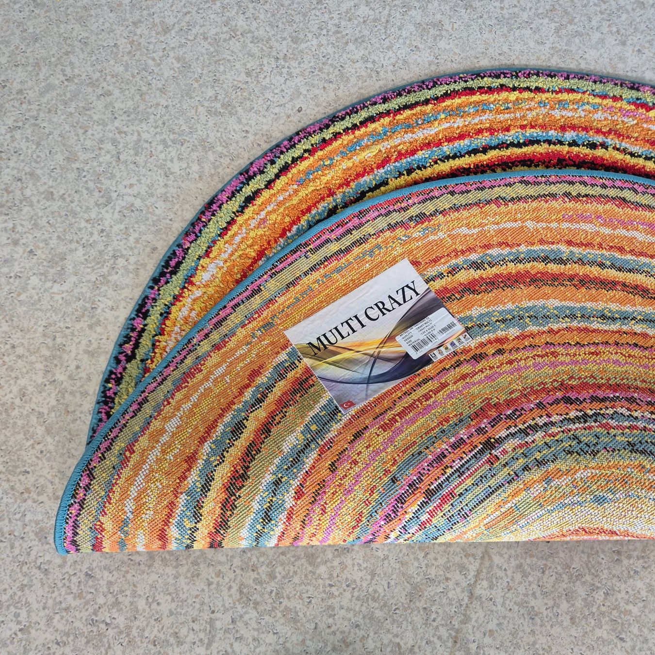 Teppiche: Multi Crazy Carpet Teppich runder Teppich 120cm – Gebraucht aus Nottwil von Wondewa-Shop 3