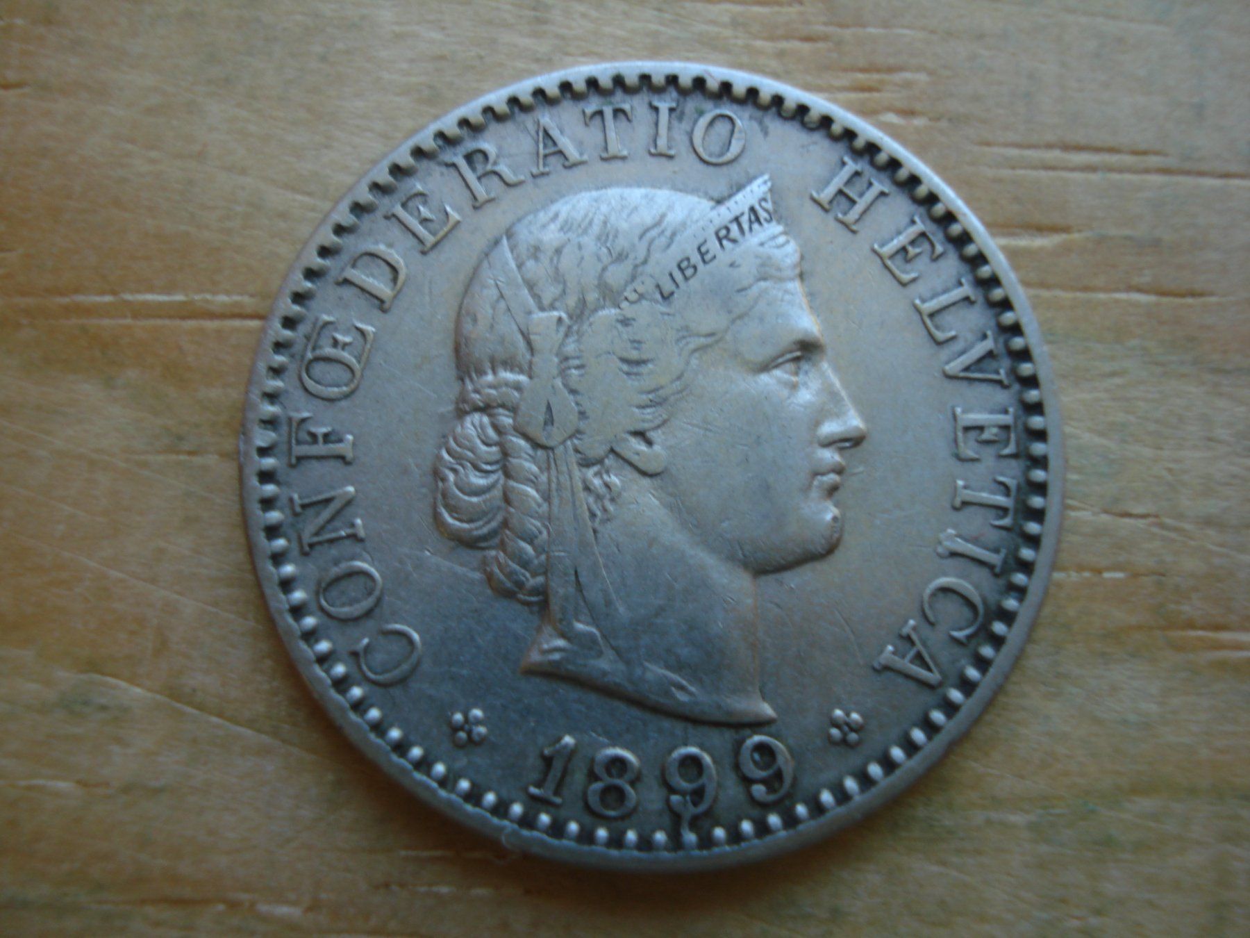 Tutti le monete: (S1) 20 Rappen 1899 – Usato da Erlach venduto da Net-Coins
