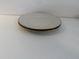 Teller Set Goldrand weiss 2 Stk