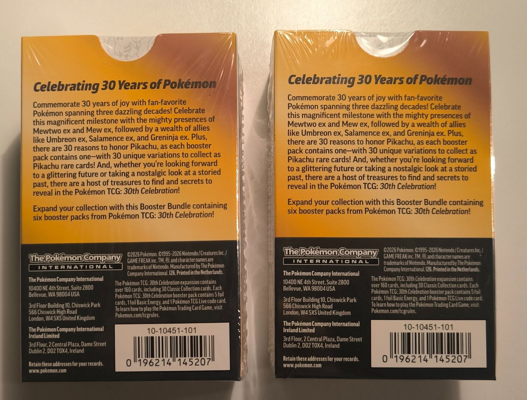 Pokémon Carte collezionabili: 2x Pokémon 30th Celebration Booster Bundle EN – Nuovo e nell'imballaggio originale da Oberrieden venduto da ohhboy 1