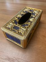 Elegante Taschentuchbox mit Gold Muster