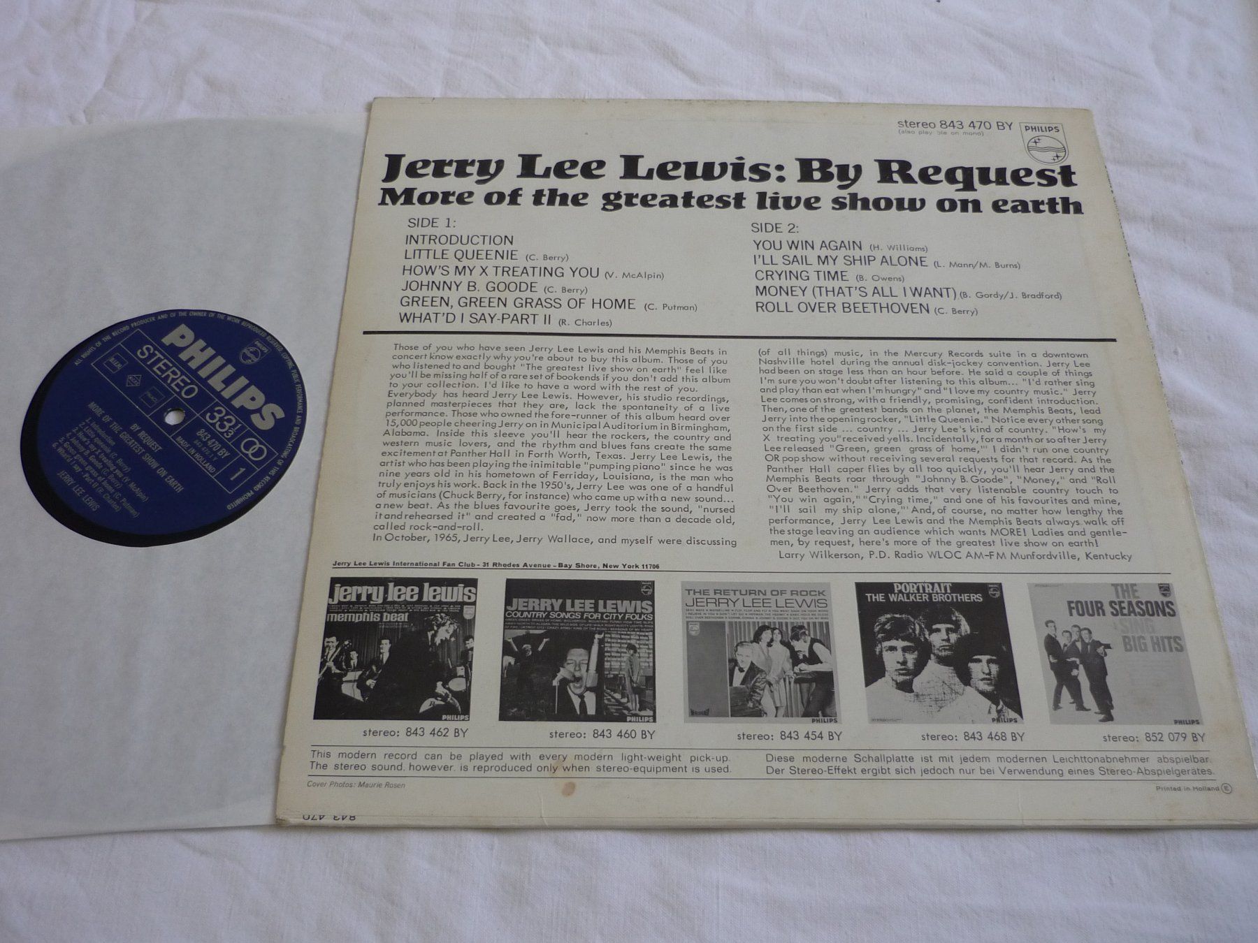 Dischi in vinile: Vinyl Rar - Jerry Lee Lewis - By request – Usato da Beringen venduto da Flatretriever 1