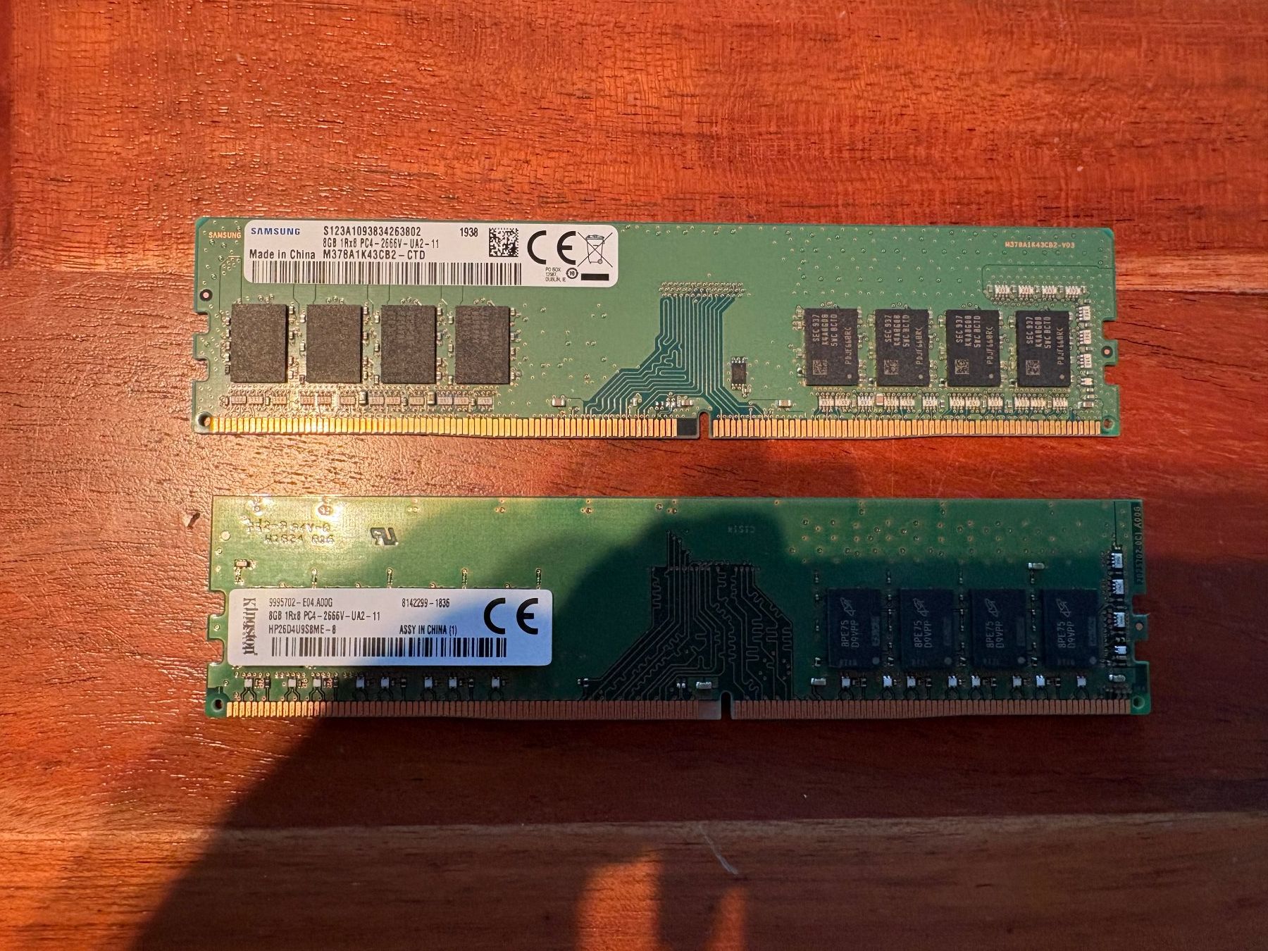 Kingston Memoria / RAM: 2x 8GB DDR4 Kingston/Samsung RAM – Usato da Amriswil venduto da hardware_uschi